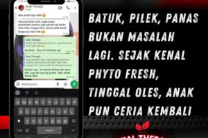 Phyto Fresh, solusi alami untuk membantu meredakan batuk, pilek, dan panas pada anak. Cukup dioles, anak kembali nyaman.