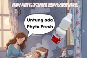 Phyto Fresh Therapy Oil dengan aroma lembut Minyak Peppermint terbukti ampuh bikin tidur nyenyak