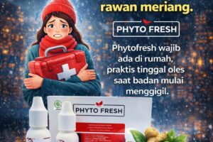 Jahe alami dalam Phytofresh bantu menghangatkan badan