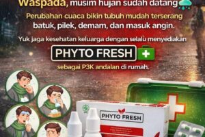 Rentan Batuk, Pilek, Demam dan masuk angin? Sedia Phytofresh di rumah