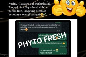 Saat pusing datang, cukup oles Phytofresh di leher dan kerok perlahan.